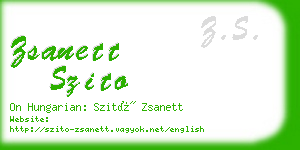 zsanett szito business card